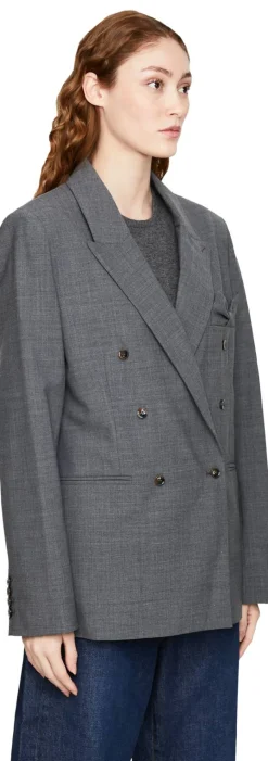 Blazer aus Wolle 'Grand' Grau