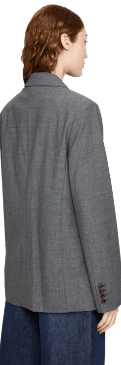 Blazer aus Wolle 'Grand' Grau