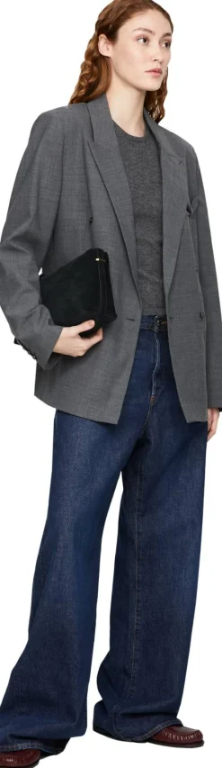 Blazer aus Wolle 'Grand' Grau