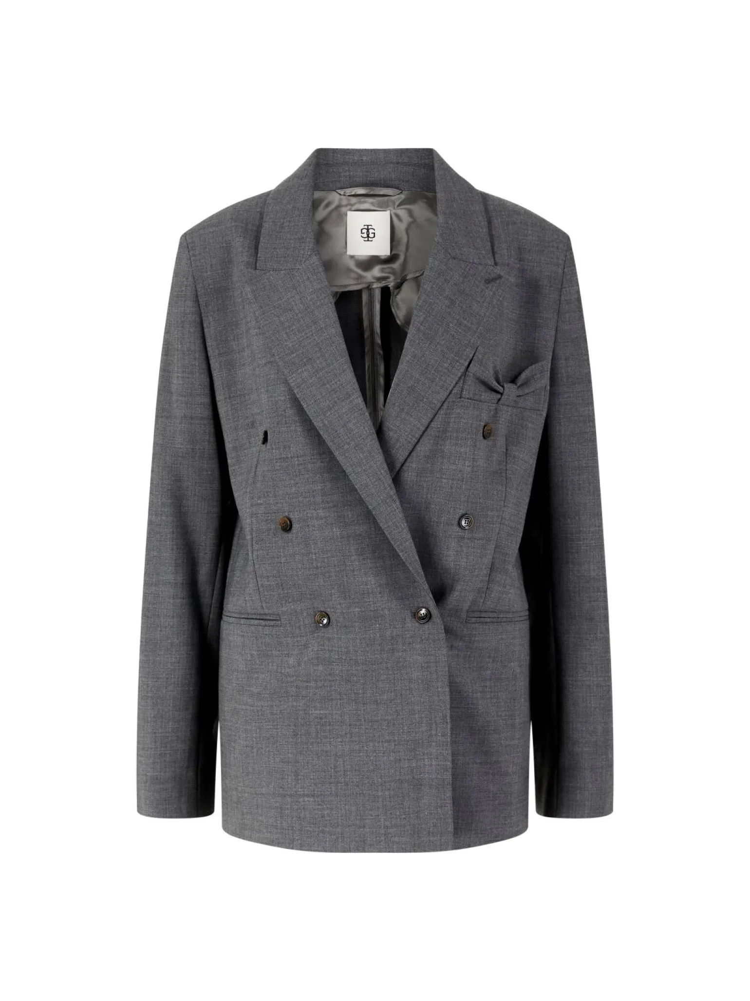 Blazer aus Wolle 'Grand' Grau