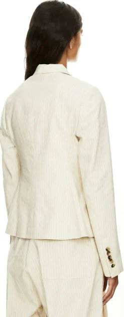 Blazer 'Belia' mit Nadelstreifen Ecru