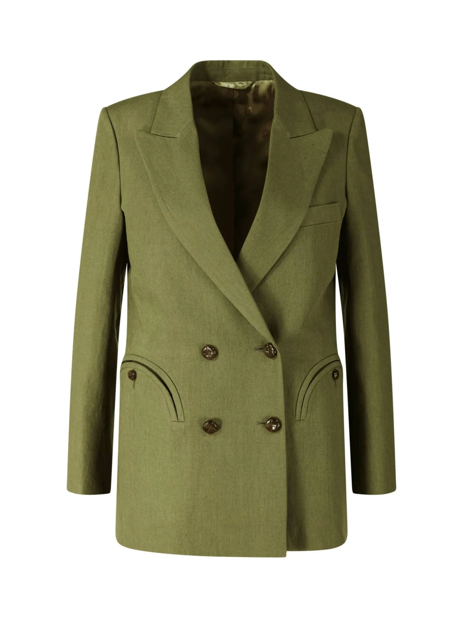 Blazer 'Midday Sun Everyday' aus Leinen Hellgrün