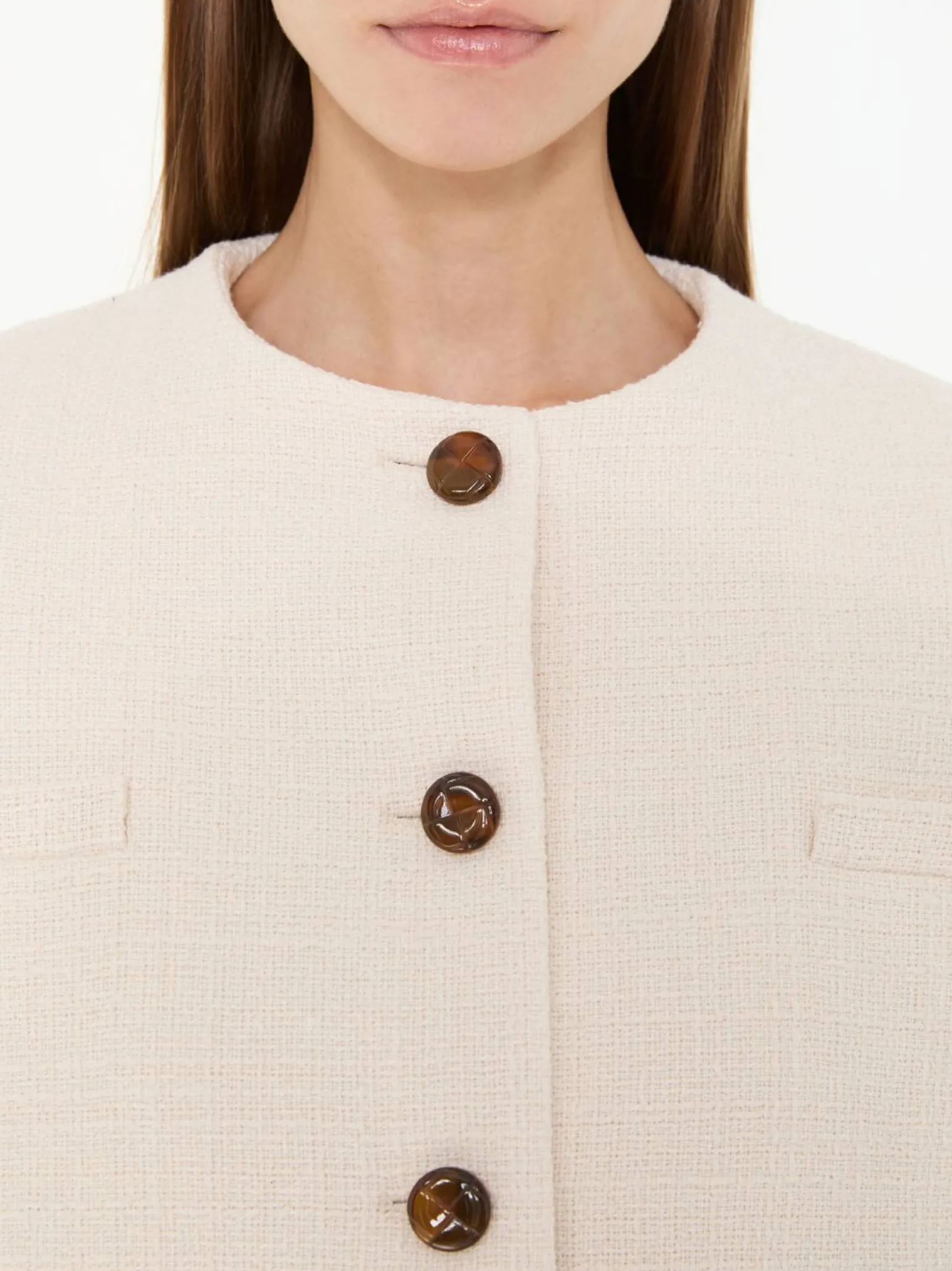 Blazer 'Missy Gliss' aus Bouclé Crème