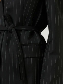 Blazer mit Bindegürtel 'Marseille' Schwarz
