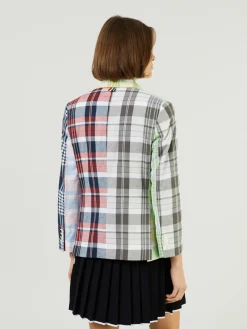 Blazer mit Madraskaro Print Multi