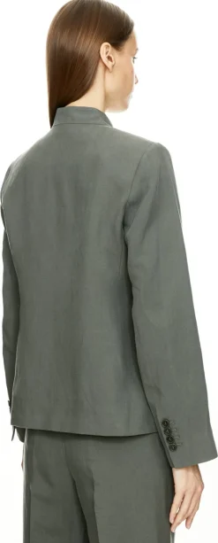 Blazer mit Stehkragen Grün