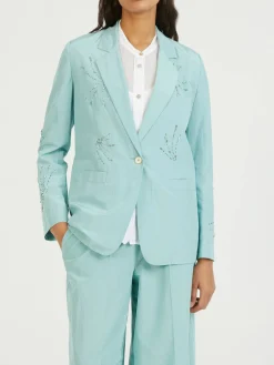 Blazer 'Taffetta' Türkis