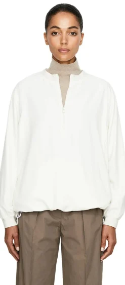 Blousonjacke 'Irys' aus Seide Crème