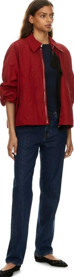 Blousonjacke mit LOEWE-Siebdruck Rot