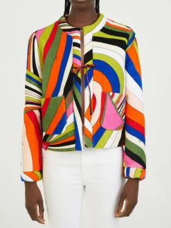 Blouson mit Iride-Print Multi