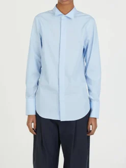 Bluse Hellblau