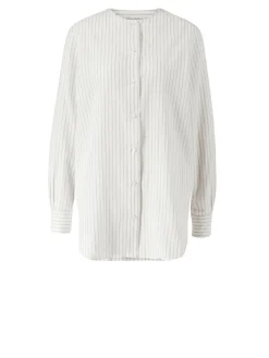 Bluse mit Rundhalsausschnitt 'Hermione' Weiß