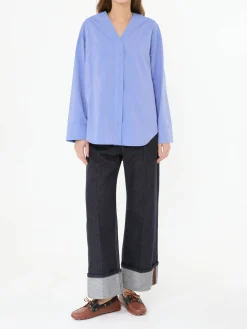 Bluse 'Yole' Blau