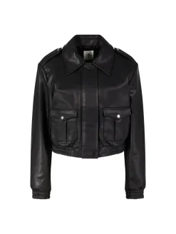 Bomberjacke 'Brooklyn Panel' Schwarz