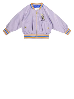 Bomberjacke in Flieder