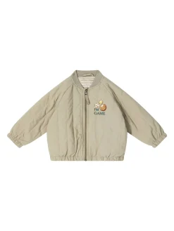 Bomberjacke 'Juno' mit Stickerei Grün