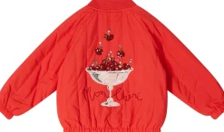 Bomberjacke 'Juno Sequin' mit Pailletten Rot