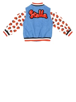 Bomberjacke mit Patches Blau