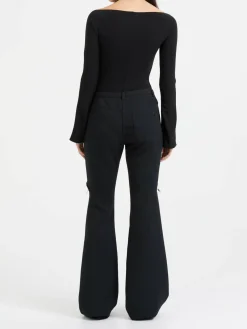 Bootcut-Hose 'Ellipse' Schwarz