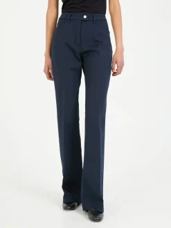 Bootcut Hose Marineblau