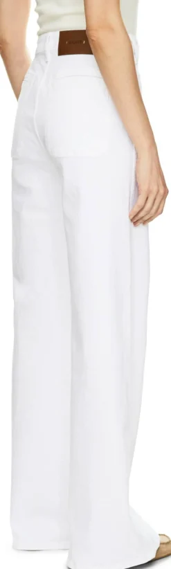 Boot-Cut Jeans 'Delmonico' Weiß