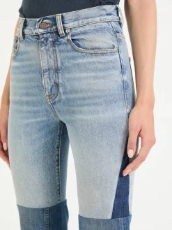 Bootcut Jeans Mittelblau