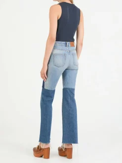Bootcut Jeans Mittelblau