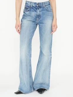 Bootcut-Jeans 'Roe' Blau