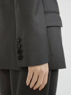 Boyfriend Wollblazer Anthrazit