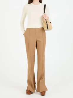 Broken-Heel Wollhose Braun
