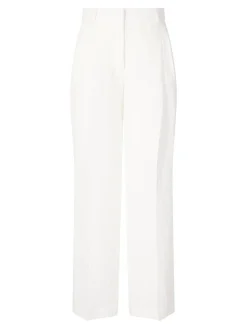 Bundfaltenhose 'Santorini Ps' aus Leinen Bianco