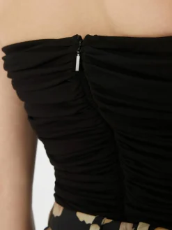 Bustier-Top Schwarz