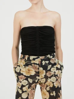 Bustier-Top Schwarz