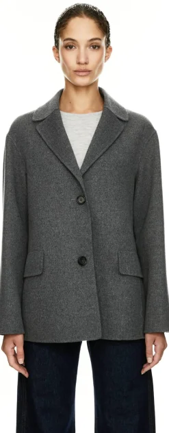 Cabanjacke 'Elfi' aus Schurwolle Grau
