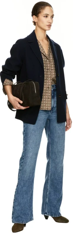 Cabanjacke 'Elfi' aus Schurwolle Marineblau