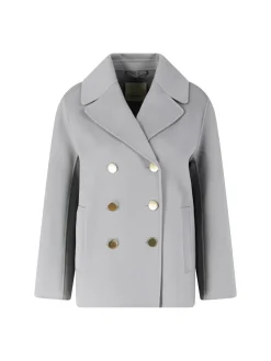 Cabanjacke 'Margot' aus Wolle Grau