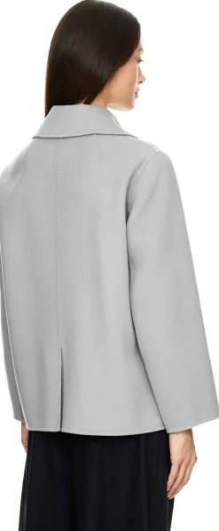 Cabanjacke 'Margot' aus Wolle Grau