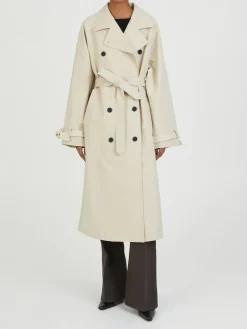 Canvas Trenchcoat 'Betty' Crème