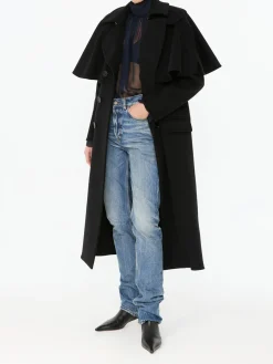 Cape-Mantel in Schwarz