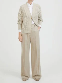 Cashmere-Hose Beige