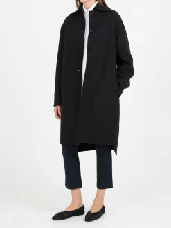 Cashmere-Mantel Marineblau