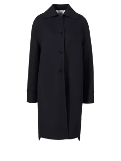 Cashmere-Mantel Marineblau