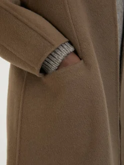 Cashmere-Mantel 'Prisheella' Braun