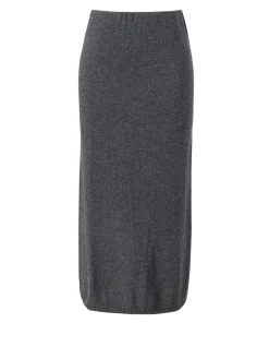 Cashmere-Midirock Grau
