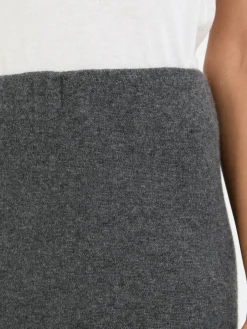 Cashmere-Midirock Grau