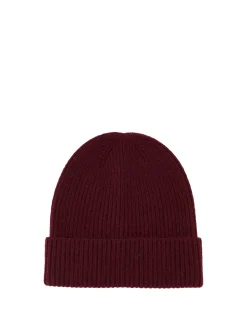 Cashmere-Mütze Bordeaux