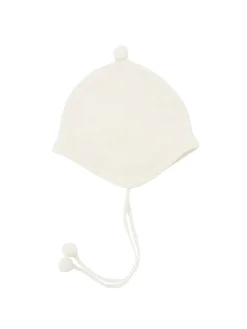 Cashmere-Mütze in Crème
