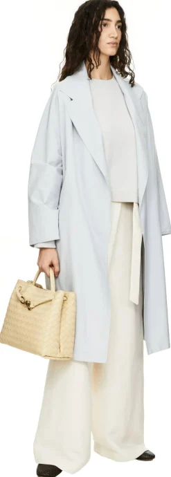 Cashmere-Pullover mit Rundhalsausschnitt Hellgrau