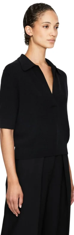 Cashmere-Pullover 'Shrunken Jo' Schwarz