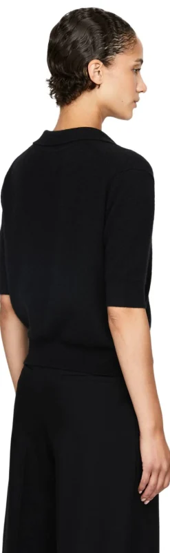 Cashmere-Pullover 'Shrunken Jo' Schwarz